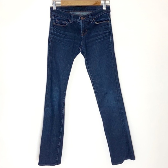 J Brand cigarette leg dark wash jeans Sz 24 - Picture 1 of 7